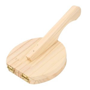 <span class=keywords><strong>Presse</strong></span> manuelle à tortillas de maïs, moule en bois de 25,4 cm pour tortillas de maïs, équipée d'un rouleau à pâtisserie, idéale pour presser la pâte pour les aliments - Product Image 2