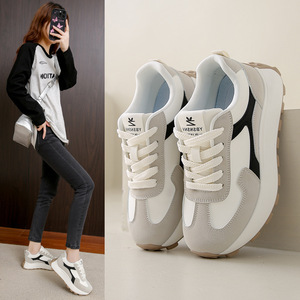 2025 primavera nuove <span class=keywords><strong>scarpe</strong></span> da corsa <span class=keywords><strong>sportive</strong></span> Casual da donna in stile coreano <span class=keywords><strong>con</strong></span> Sole spesso e <span class=keywords><strong>tacco</strong></span> <span class=keywords><strong>alto</strong></span> 2 f29 - Product Image 1