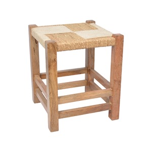 High Quality Hand-Woven Rattan <b>Stool</b> Custom Designed for Living Room Hotel Restaurant Natural <b>Wooden</b> Finished Outdoor Kitchen - Product Image 3