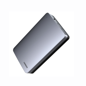 UGREEN sarung Hard Drive eksternal SATA 3.5 inci, penutup untuk SATA SSD <span class=keywords><strong>2</strong></span>.5 inci, HDD Aluminum USB C 3.1 Gen <span class=keywords><strong>2</strong></span> kecepatan tinggi 6Gbps - Product Image 1