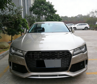 Conjunto de Parachoques Delantero para Auto A7 S7 C7 C7.5, Estilo RS7 4G, Kits de Carrocería con Rejilla de Panal para Audi A7 S7 C7 C7.5 2009-2018