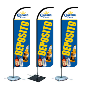 Bán Buôn 130G Đan Tùy Chỉnh Lông Cờ Cho Cửa Hàng Bán Lẻ Bãi Biển Quảng Cáo Ngoài Trời Công Cụ Cộng Đồng Công Cụ Quảng Cáo Biểu Ngữ - Product Image 1