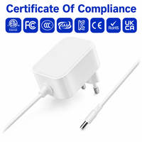 Adaptador de Corriente KYT 24V 1A FCC con Enchufe Americano de 4 Pines, Material de PC, Carga Rápida, Montaje en Pared