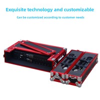 Boîtier de transport 2U pour microphones, armoire de rangement 3U pour récepteurs sans fil, boîtier périphérique en alliage d'aluminium pour microphones, fabriqué en Chine continentale