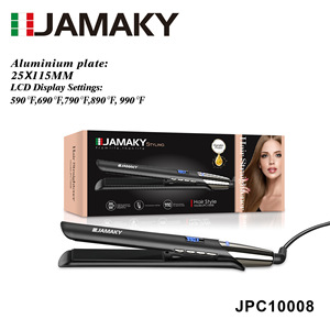 เครื่องหนีบผม JAMAKY ขนาด 25x115 มม. หน้าจอ LCD ปรับอุณหภูมิได้ เครื่องมือจัดแต่งทรงผมไฟฟ้า - Product Image 1