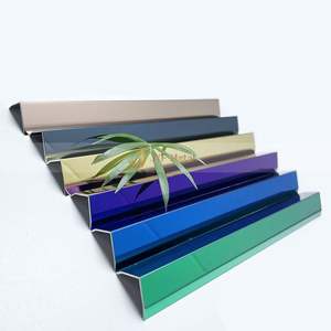 EX727 Stainless Steel Wall <b>Tile</b> Trim Metal Edge Strip <b>for</b> Bathroom Kitchen L Shape <b>Corner</b> Decoration Profile - Product Image 6