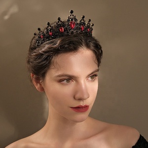 Stili misti Barouqe lega strass diademi <span class=keywords><strong>e</strong></span> corone regina principessa Diadems accessori per capelli da sposa gioielli da donna - Product Image 2