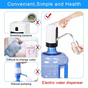 Factory Price Plastic Rechargeable Mini Electric Water Jug <b>Pump</b> Desktop Eco-Friendly USB Portable Water Dispenser <b>Pump</b> - Product Image 2