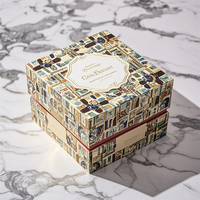 Boîte d'expédition en papier ondulé de luxe avec logo personnalisé Enveloppes portables en relief Emballage cadeau pour vêtements Chaussettes Caractéristique portable