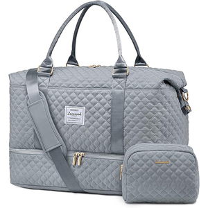 Free Sample Fashionable Weekender <b>Bags</b> <b>for</b> <b>Women</b> Carry on Shoulder <b>Weekend</b> <b>Bag</b> Overnight Tote Canvas Duffel <b>Bag</b> - Product Image 5
