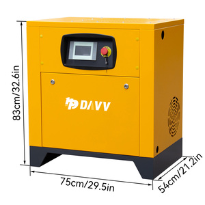 Compresor de <span class=keywords><strong>Aire</strong></span> de Tornillo Silencioso de 7.5kw 10HP 10Bar de China, Alta Presión e Industrial Eléctrico Monofásico para Uso Doméstico y en Talleres - Product Image 2