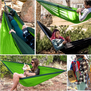 <span class=keywords><strong>Hamac</strong></span> double d'extérieur pour étudiants et adultes Chaise berçante anti-renversement avec parachute en nylon pour dortoir et camping - Product Image 5