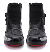 Bottes de moto mi-hautes pour motards, chaussures de moto professionnelles tout-terrain, imperméables et anti-collision pour la sécurité des pieds