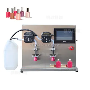 SILian Hot sales High precision Semi-auto small nail polish filling machine Gel Nail Polish Filling machine Double Pump