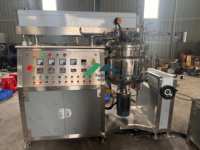 Homogénéisateur émulsifiant à levage hydraulique 100L en acier inoxydable pour huile et eau, machine de fabrication de lotion, directement du fabricant