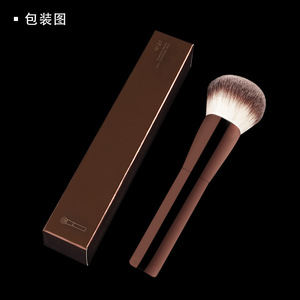 Medium <b>Round</b> Head Foundation <b>Brush</b> 34mm Synthetic Fiber Metal Handle For Foundation Application - Product Image 3