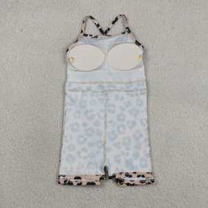 Robe-short de sport décontractée pour petites filles, motif léopard, mignonne, pour le tennis et le yoga, doublée, vêtements assortis pour sœurs - Product Image 4