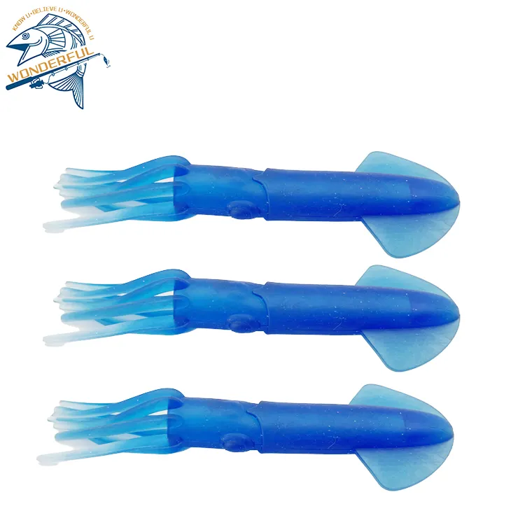 Campioni gratuiti 9 pollici gomma Mauler Squids 23 cm plastica morbida tonno traina pesca calamari richiamo grande gioco traina esche e attrezzatura