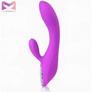 USB ile Çalışan Zarif Titreşimli Kavisli Tasarım IPX7 Su Geçirmez 10 Frekanslı Vajinal Klitoral Stimülasyon Kadın Cinsel Oyuncağı - Product Image 1