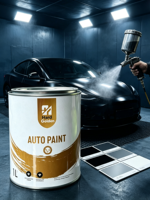 Peinture automobile laquée acrylique, peinture métallisée, résistance aux UV et aux rayures et à l'usure pour la peinture de rénovation automobile