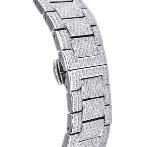 Montre en moissanite, <span class=keywords><strong>lunette</strong></span> de montre en moissanite de luxe, vente en gros de montres en moissanite, montres chinoises avec boîtes, montres automatiques bon marché, montres serties - Product Image 3
