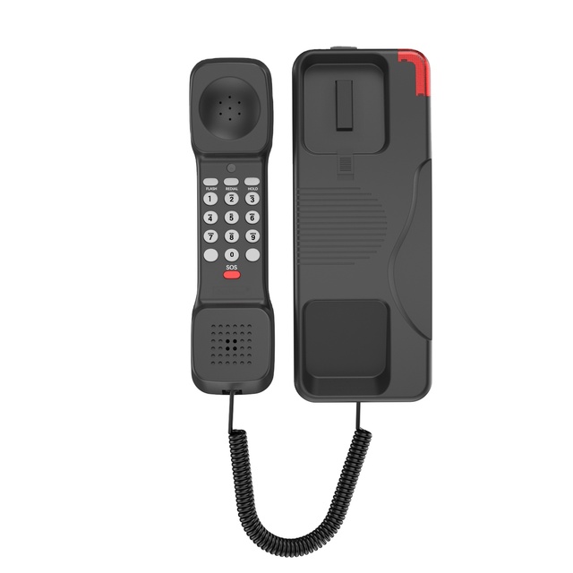 Small Basic Bathroom Telephone Wall Mounted Phone with SOS Emergency Button for Hotel Elevator
