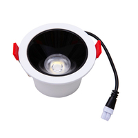 Plafonnier LED encastré commercial en aluminium anti-éblouissement à coupelle profonde, CRI élevé, écologique et durable pour hôtels et bureaux