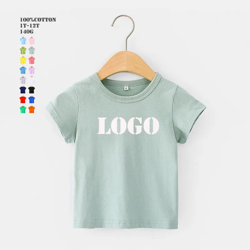 Kids T Shirt Custom Logo Blank T-shirt Toddler Boys Baby Tshirt For Kids