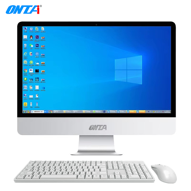 New 23.6 Inch Core I7 Gaming Monoblock Barebone System All-in-One PC with SSD+HDD Storage and OLED Display