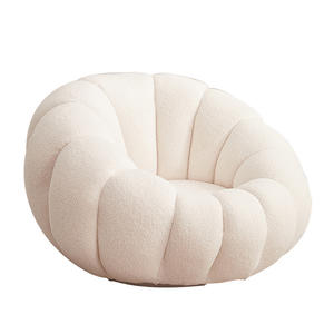 Estilo nórdico, sala de estar, muebles para el hogar, ocio clásico, venta al por mayor, sofá de un solo asiento de terciopelo moderno perezoso barato con reposapiés - Product Image 6