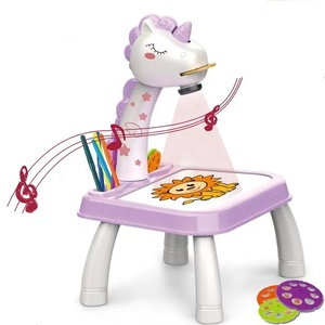Giocattolo Educativo per Bambini 2025, Macchina per <span class=keywords><strong>Disegno</strong></span> con Proiezione Intelligente, Tavolo di Apprendimento Musicale con Proiettore per Pittura - Product Image 1