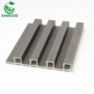 High Quality Decorative Wall Cladding Panel Eco Wood 24mm Modern Wooden Pattern Plastic WPC Wall Panel