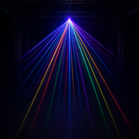 Projecteur laser motorisé couleur IP20 avec contrôle DMX512, 10 canaux, contrôle intelligent de la température, en alliage d'aluminium pour éclairage de scène