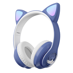 猫の耳ヘッドセットゲーミングイヤフォンパーティーイヤホンLEDディスプレイクリスタルサウンドロングライフバッテリー - Product Image 3