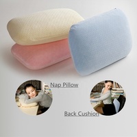 Coussin de repos pour le bureau en mousse à mémoire de forme WJ-1034, appui-tête de voyage, coussin de soutien du cou, coussin de sieste pour étudiants, pour la pause déjeuner