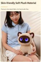 Jouet chaton chantant et dansant pour seniors, conforme CPSIA, léger et portable, pour le confort des personnes atteintes de démence et le soulagement du stress