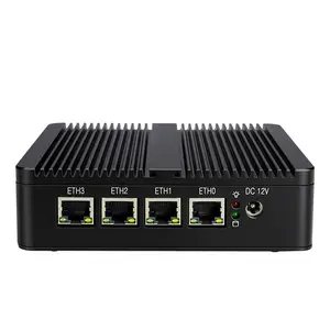 Mini PC Portable J4125 4LAN 2.5G Intel I225V Ethernet pare-feu passerelle routeur carte mère à quatre ports pour la sécurité du réseau