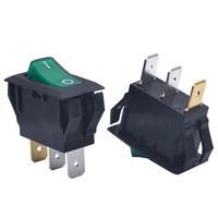 Interrupteur à bascule SPST ON-OFF 16A 250V125VAC 12V24VDC avec lumière verte RL1-511/N-C-2-G/B-P1-G