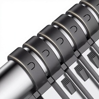 Échelle télescopique en aluminium réglable et extensible, antidérapante, sécurisée, 5 étoiles, conforme à la norme EN 131, pour gymnase, toit, escalier, capacité 150 kg