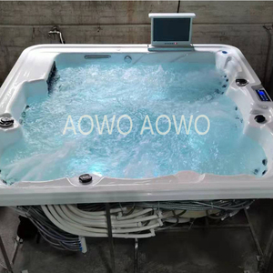 Hidroterapia <span class=keywords><strong>Cama</strong></span> Masaje Whirlpool Independiente Spa Surf Baño interior Masaje Bañera de hidromasaje - Product Image 4