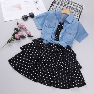 Robe d'été 2022 pour bébés filles, nouvelle collection, robe élégante à pois pour adolescentes, style princesse, ensemble de vêtements pour enfants - Product Image 4