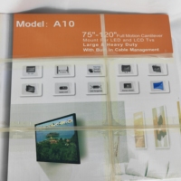 Support mural pour téléviseur LCD, support plat pour projecteur 100 pouces, VESA 300*300mm, 32 70 300w v, équipement de photographie cinématographique