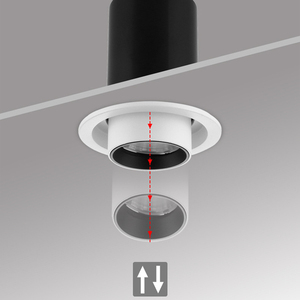 Adjustable Pull-out COB LED <b>Downlight</b> Recessed Ceiling Spotlight for Jewelry Store Retail Shop Hotel - Product Image 4