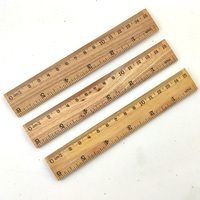 Règle en bambou en bois écologique de 15cm 30cm pour le bureau scolaire ou la promotion avec des échelles en cm et en pouces