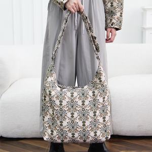 Logo de motif de service personnalisé rapide <span class=keywords><strong>tapisserie</strong></span> sac à bandoulière unique bandoulière rétractable adaptée au croisement diagonal - Product Image 1