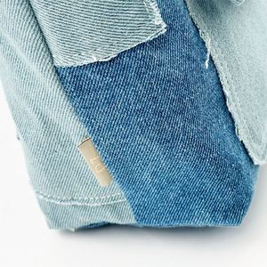 Bolsa de Mano de Mezclilla Unisex OEM, Ligera, Suave, con Estampado Personalizado, Bolsa de Hombro para Compras - Product Image 4