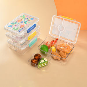 Hot Selling Factory Tritan Transparente Bento-Brotdose Niedliche unzerbrechliche Bento-<span class=keywords><strong>Box</strong></span> für Kinder - Product Image 1