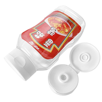 Tapas de plástico para botellas personalizadas, tapa superior abatible