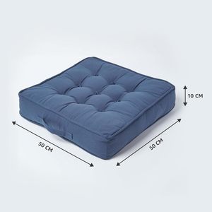 Cuscino Rialzato per <span class=keywords><strong>Poltrona</strong></span> Navy, Grande e Rigido, Quadrato 50cm, per Alleviare la Pressione, Spessore 10cm, Lussuoso e Morbido, Vendita all'Ingrosso dalla Fabbrica - Product Image 5
