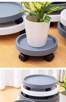 Soucoupes épaissies pour plantes mobiles avec roulettes, plateau récupérateur d'eau, base de pot de fleurs en résine robuste